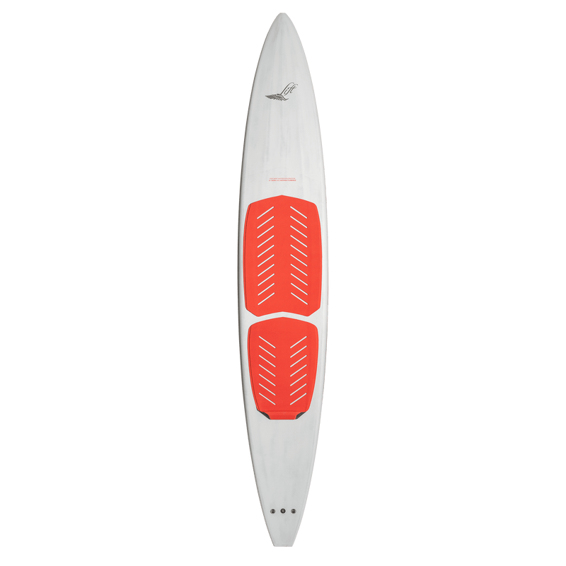 Lift Foils 8'6 110L Florence Flying Cat SUP board – front angled view