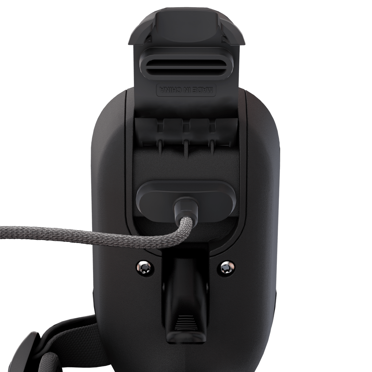 Lift Hand Controller Charging Cable connected to the back of the Lift Hand Controller with the magnetic connector snapped into place