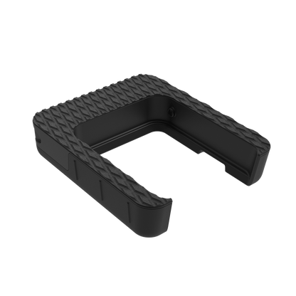 Black textured LIFTX Battery Adapter on a white background