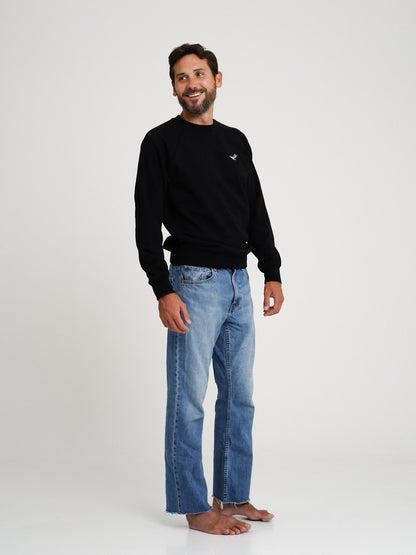 Lift Sweatshirt - Black & Ecru