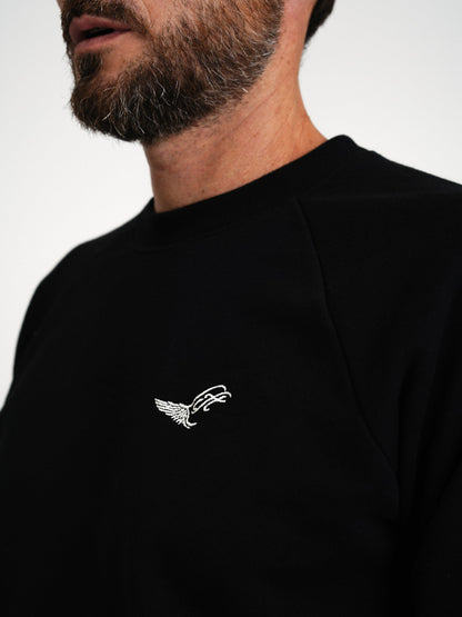 Lift Sweatshirt - Black & Ecru